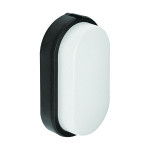 ΑΠΛΙΚΑ ΤΟΙΧΟΥ LED  ΠΛΑΣΤΙΚΗ ΟΒΑΛ 11W 168X92X48mm 4000Κ ΜΑΥΡΟ ARTE ILLUMINA - Image 2