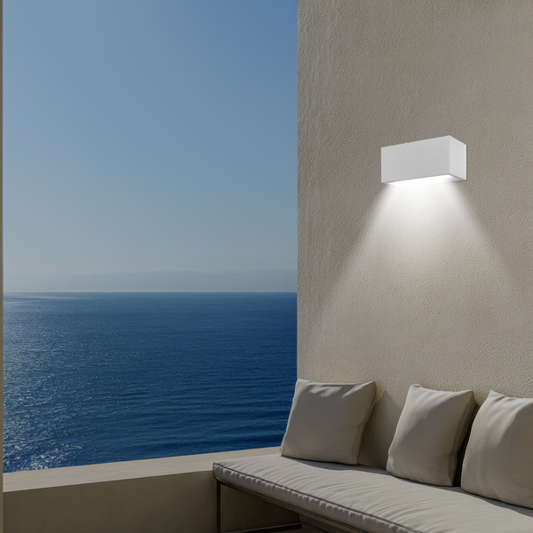 ΑΠΛΙΚΑ ΤΟΙΧΟΥ 2XΕ27 250X110X10 IP54 ΛΕΥΚΗ  UP DOWN ARTE ILLUMINA AMIGO - Image 3