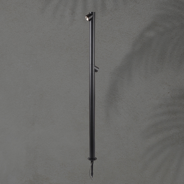 ΚΟΛΩΝΑΚΙ ΑΛΟΥΜΙΝΙΟΥ 2Χ5W Φ55XH:1200mm IP65 3000K ΜΑΥΡΟ ARTE ILLUMINA - Image 2