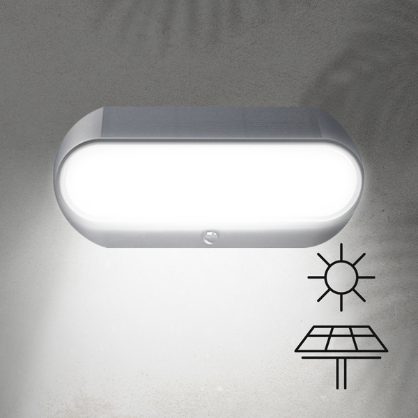 ΑΠΛΙΚΑ ΟΒΑΛ ΜΕ ΗΛΙΑΚΟ PANEL 5W 500LM 4000Κ IP54 ARTE ILLUMINA - Image 2