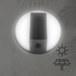 ΑΠΛΙΚΑ ΣΤΡΟΓΓΥΛΗ ΜΕ ΗΛΙΑΚΟ PANEL ΜΑΥΡΟ 5W 500LM 4000Κ IP54 ARTE ILLUMINA - Image 2