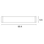 ΦΩΤΙΣΤΙΚΟ ΜΠΑΝΙΟΥ LED 16W 4000K 604X75X66 IP44 ΝΙΚΕΛ MAT ARTE ILLUMINA IRON 5 - Image 3