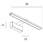 ΦΩΤΙΣΤΙΚΟ ΠΙΝΑΚΟΣ 9W 3000K 39Χ5Χ15 ΛΕΥΚΟ ARTE ILLUMINA SOPHI - Image 3