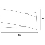 ΑΠΛΙΚΑ ΤΟΙΧΟΥ LED 12W 756Lm 3000K 250X120X80 3000K "XL" ΛΕΥΚΟ ARTE ILLUMINA ERATO - Image 3