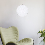 ΠΛΑΦΟΝΙΕΡΑ ΤΟΙΧΟΥ Φ40 2ΧΕ27 ΛΕΥΚΟ-ΝΙΚΕΛ ARTE ILLUMINA LEIA - Image 2