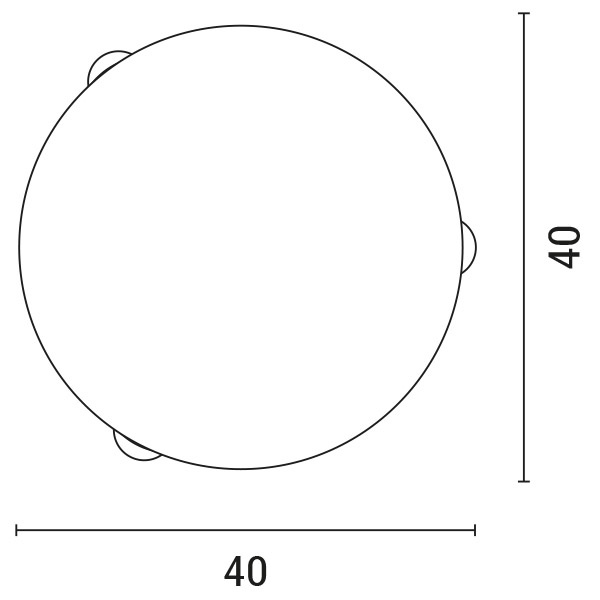 ΠΛΑΦΟΝΙΕΡΑ ΤΟΙΧΟΥ Φ40 2ΧΕ27 ΛΕΥΚΟ-ΝΙΚΕΛ ARTE ILLUMINA LEIA - Image 3