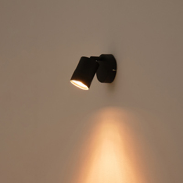 ΣΠΟΤ ΜΕΤΑΛΛΙΚΟ 1XGU10 Max 7W  135X80X95mm ΜΑΥΡΟ ARTE ILLUMINA OLYMP - Image 3