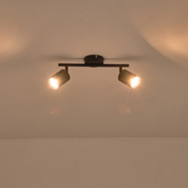ΣΠΟΤ ΜΕΤΑΛΛΙΚΟ ΔΙΦΩΤΟ 2XGU10 Max 7W 300X80X155mm ΜΑΥΡΟ ARTE ILLUMINA OLYMP - Image 3