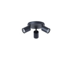 ΣΠΟΤ ΜΕΤΑΛΛΙΚΟ 3ΦΩΤΟ 3XGU10 Max 7W  Φ180X135mm  ΜΑΥΡΟ ARTE ILLUMINA OLYMP - Image 2