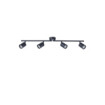 ΣΠΟΤ ΜΕΤΑΛΛΙΚΟ 4ΦΩΤΟ 4XGU10  Max 7W 790X80X165mm ΜΑΥΡΟ ARTE ILLUMINA OLYMP - Image 2