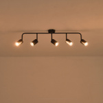 ΣΠΟΤ ΜΕΤΑΛΛΙΚΟ 5ΦΩΤΟ 5XGU10 Max 7W  800X90X230mm ΜΑΥΡΟ ARTE ILLUMINA OLYMP - Image 3