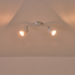 ΣΠΟΤ ΜΕΤΑΛΛΙΚΟ ΔΙΦΩΤΟ 2XGU10 Max 7W 300X80X155mm ΛΕΥΚΟ ARTE ILLUMINA OLYMP - Image 3