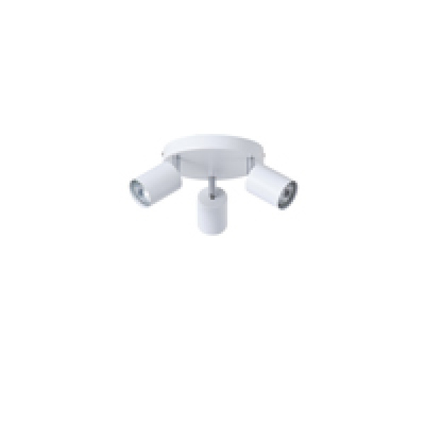 ΣΠΟΤ ΜΕΤΑΛΛΙΚΟ 3ΦΩΤΟ 3XGU10 Max 7W Φ180X135mm ΛΕΥΚΟ ARTE ILLUMINA OLYMP - Image 2