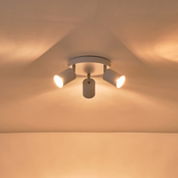 ΣΠΟΤ ΜΕΤΑΛΛΙΚΟ 3ΦΩΤΟ 3XGU10 Max 7W Φ180X135mm ΛΕΥΚΟ ARTE ILLUMINA OLYMP - Image 3