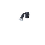 ΣΠΟΤ ΚΙΝΗΤΟ ΜΕΤΑΛΛΙΚΟ 1XGU10 Max 7W D70XH105mm ΜΑΥΡΟ ARTE ILLUMINA VORRAS - Image 2