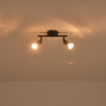 ΣΠΟΤ ΚΙΝΗΤΟ 2ΦΩΤΟ ΜΕΤΑΛΛΙΚΟ 2XGU10 Max 7W 220X80X125mm ΜΑΥΡΟ ARTE ILLUMINA VORRAS - Image 3