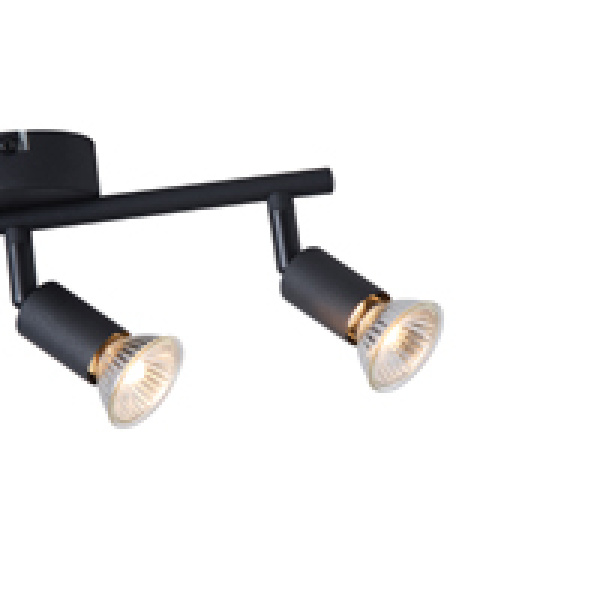 ΣΠΟΤ ΚΙΝΗΤΟ 3ΦΩΤΟ ΜΕΤΑΛΛΙΚΟ 3XGU10 Max 7W 220X80X125mm ΜΑΥΡΟ ARTE ILLUMINA VORRAS - Image 3