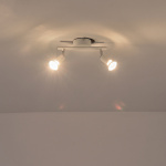 ΣΠΟΤ ΚΙΝΗΤΟ ΜΕΤΑΛΛΙΚΟ  1XGU10 Max 7W D70XH105mm ΛΕΥΚΟ  ARTE ILLUMINA VORRAS - Image 3