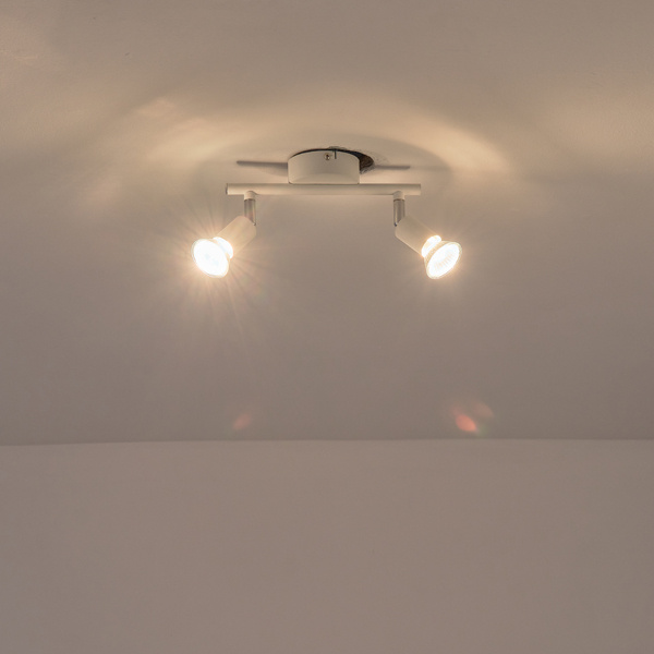 ΣΠΟΤ ΚΙΝΗΤΟ ΜΕΤΑΛΛΙΚΟ  1XGU10 Max 7W D70XH105mm ΛΕΥΚΟ  ARTE ILLUMINA VORRAS - Image 3