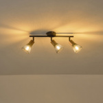 ΣΠΟΤ ΜΑΥΡΟ ΜΕ ΞΥΛΟ ΚΑΙ ΔΙΧΤΥ 3XE14 Max 7W  390X80X145mm ARTE ILLUMINA MESHY - Image 3