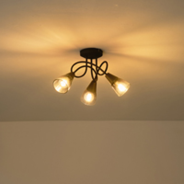 ΣΠΟΤ ΜΕΤΑΛΛΙΚΟ ΜΕ SMOKY ΓΥΑΛΙ ΤΡΙΦΩΤΟ 3XE14 MAX 7W D380XH185mm ARTE ILLUMINA CLASSY - Image 3