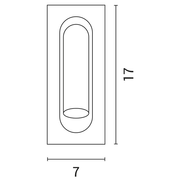 ΑΠΛΙΚΑ ΤΟΙΧΟΥ ΑΛΟΥΜΙΝΙΟΥ ΧΩΝΕΥΤΗ LED 3W 3000Κ Α170 ΛΕΥΚΗ ARTE ILLUMINA - Image 3