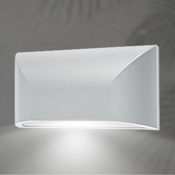 ΑΠΛΙΚΑ ΤΟΙΧΟΥ LED SLIM 6W IP65 220-240V 4000K 220X51X113mm ΛΕΥΚΟ PRO ARTE ILLUMINA - Image 2