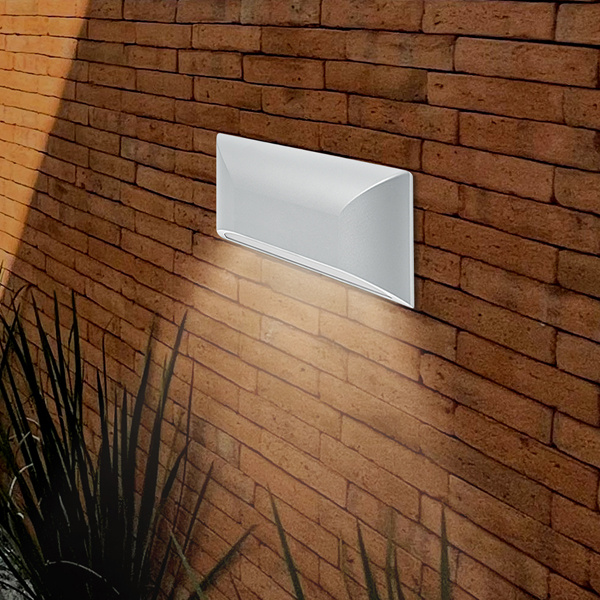 ΑΠΛΙΚΑ ΤΟΙΧΟΥ LED SLIM 6W IP65 220-240V 4000K 220X51X113mm ΛΕΥΚΟ PRO ARTE ILLUMINA - Image 3