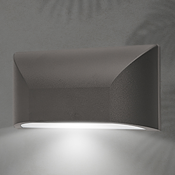 ΑΠΛΙΚΑ ΤΟΙΧΟΥ LED SLIM 6W IP65 220-240V 4000K 220X51X113mm ΓΡΑΦΙΤΗΣ PRO ARTE ILLUMINA - Image 2