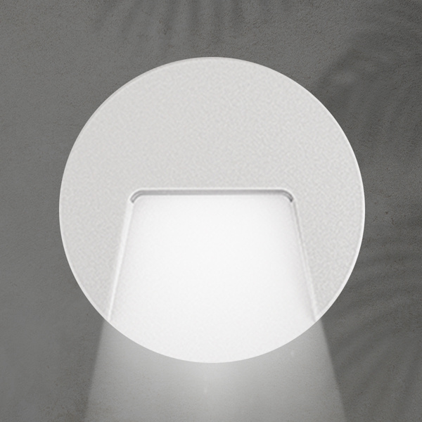 ΦΩΤΙΣΤΙΚΟ ΤΟΙΧΟΥ SLIM LED 3W IP65 230V 4000K Φ135mm ΛΕΥΚΟ PRO ARTE ILLUMINA - Image 2