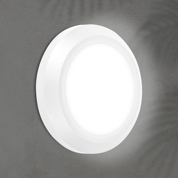 ΦΩΤΙΣΤΙΚΟ ΤΟΙΧΟΥ ΟΒΑΛ LED 4W 150X150X27 3CCT IP65 ΛΕΥΚΟ ARTE ILLUMINA - Image 2