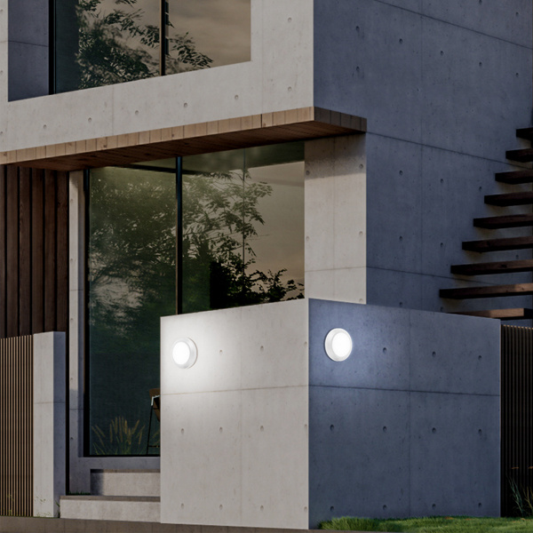 ΦΩΤΙΣΤΙΚΟ ΤΟΙΧΟΥ ΟΒΑΛ LED 4W 150X150X27 3CCT IP65 ΓΚΡΙ ARTE ILLUMINA - Image 3