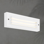 ΦΩΤΙΣΤΙΚΟ ΤΟΙΧΟΥ ΜΕ ΓΡΙΛΙΕΣ LED 6W 255X42X90 3CCT IP65 ΛΕΥΚΟ ARTE ILLUMINA SENARIO - Image 2