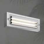 ΦΩΤΙΣΤΙΚΟ ΤΟΙΧΟΥ ΜΕ ΓΡΙΛΙΕΣ LED 6W 255X42X90 3CCT IP65 ΓΚΡΙ ARTE ILLUMINA SENARIO - Image 2