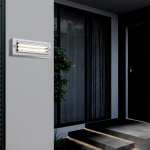 ΦΩΤΙΣΤΙΚΟ ΤΟΙΧΟΥ ΜΕ ΓΡΙΛΙΕΣ LED 6W 255X42X90 3CCT IP65 ΓΚΡΙ ARTE ILLUMINA SENARIO - Image 3