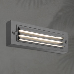 ΦΩΤΙΣΤΙΚΟ ΤΟΙΧΟΥ ΜΕ ΓΡΙΛΙΕΣ LED 6W 255X42X90 3CCT IP65 ΓΡΑΦΙΤΗΣ ARTE ILLUMINA SENARIO - Image 2