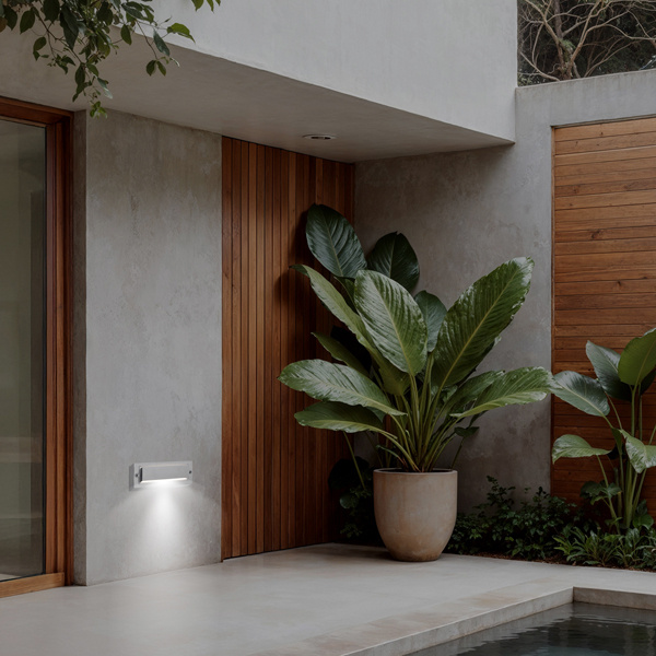 ΦΩΤΙΣΤΙΚΟ ΤΟΙΧΟΥ  LED 6W 255X42X90 3CCT IP65 ΓΚΡΙ ARTE ILLUMINA SENARIO - Image 3