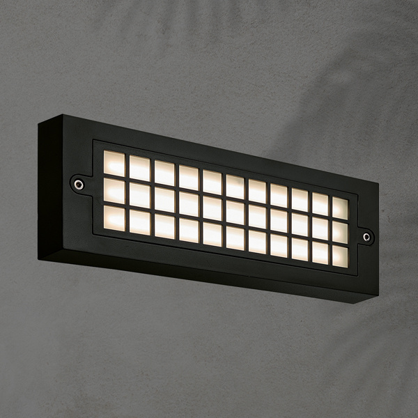 ΦΩΤΙΣΤΙΚΟ ΤΟΙΧΟΥ LED 6W 255X30X90 3CCT IP65 ΜΑΥΡΟ  ARTE ILLUMINA SENARIO - Image 2