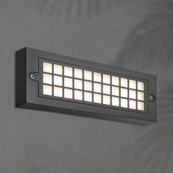 ΦΩΤΙΣΤΙΚΟ ΤΟΙΧΟΥ  LED 6W 255X30X90 3CCT IP65 ΓΡΑΦΙΤΗΣ ARTE ILLUMINA SENARIO - Image 2