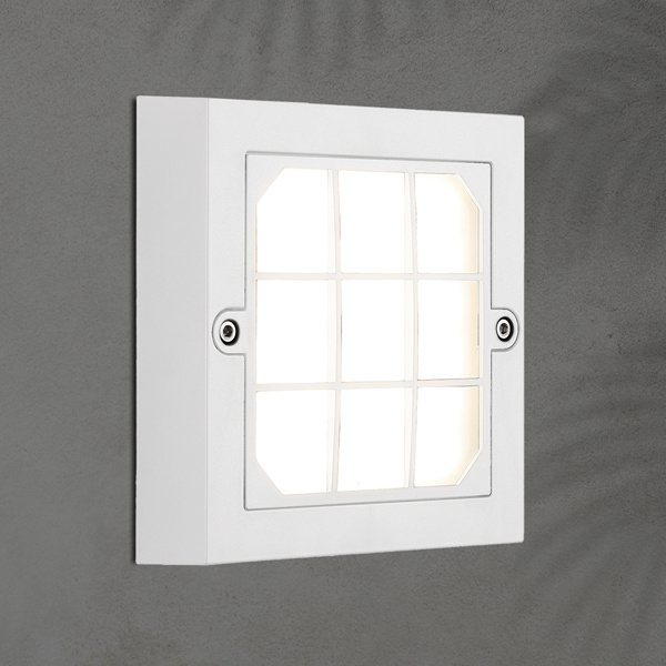 ΦΩΤΙΣΤΙΚΟ ΤΟΙΧΟΥ LED 6W 135X135X32 3CCT IP65 ΛΕΥΚΟ ARTE ILLUMINA SENARIO - Image 2