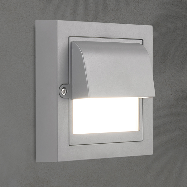 ΦΩΤΙΣΤΙΚΟ ΤΟΙΧΟΥ LED 6W 135X135X55 3CCT IP65 ΓΚΡΙ ARTE ILLUMINA SENARIO - Image 2