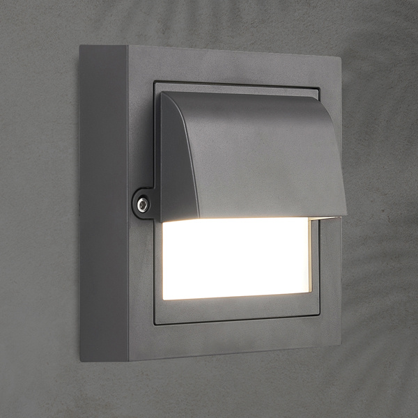 ΦΩΤΙΣΤΙΚΟ ΤΟΙΧΟΥ LED 6W 135X135X55 3CCT IP65 ΓΡΑΦΙΤΗΣ ARTE ILLUMINA SENARIO - Image 2