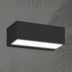 ΦΩΤΙΣΤΙΚΟ ΤΟΙΧΟΥ LED 12W 230X90X100 3CCT IP65 ΜΑΥΡΟ ARTE ILLUMINA LIMA - Image 2