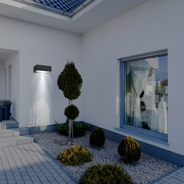 ΦΩΤΙΣΤΙΚΟ ΤΟΙΧΟΥ LED 12W 230X90X100 3CCT IP65 ΜΑΥΡΟ ARTE ILLUMINA LIMA - Image 3