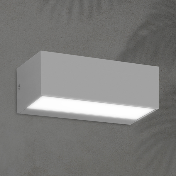 ΦΩΤΙΣΤΙΚΟ ΤΟΙΧΟΥ LED 12W 230X90X100 3CCT IP65 ΓΚΡΙ ARTE ILLUMINA LIMA - Image 2