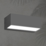 ΦΩΤΙΣΤΙΚΟ ΤΟΙΧΟΥ LED 12W 230X90X100 3CCT IP65 ΓΡΑΦΙΤΗΣ ARTE ILLUMINA LIMA - Image 2