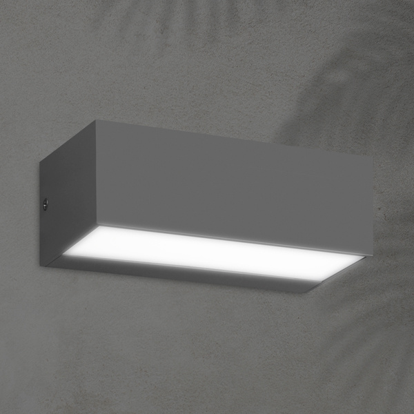 ΦΩΤΙΣΤΙΚΟ ΤΟΙΧΟΥ LED 12W 230X90X100 3CCT IP65 ΓΡΑΦΙΤΗΣ ARTE ILLUMINA LIMA - Image 2