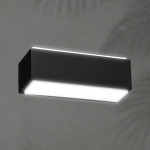 ΑΠΛΙΚΑ ΤΟΙΧΟΥ ΑΛΟΥΜΙΝΙΟΥ LED UPDOWN 10W ΜΑΥΡΗ ARTE ILLUMINA NIKITA - Image 2