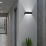 ΑΠΛΙΚΑ ΤΟΙΧΟΥ ΑΛΟΥΜΙΝΙΟΥ LED UPDOWN 10W ΜΑΥΡΗ ARTE ILLUMINA NIKITA - Image 3