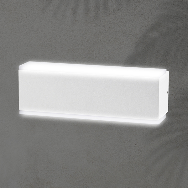 ΑΠΛΙΚΑ ΤΟΙΧΟΥ ΑΛΟΥΜΙΝΙΟΥ LED UPDOWN ΤΕΤΡΑΓΩΝΗ 10W ΛΕΥΚΗ ARTE ILLUMINA  NIKITA - Image 2